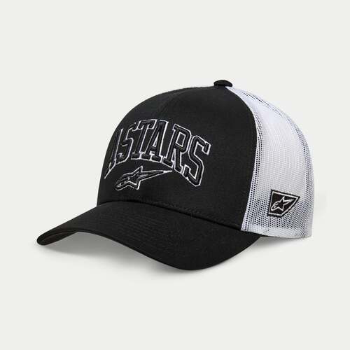 ALPINESTARS DUNKER TRUCKER HAT BLACK WHITE 