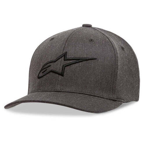 ALPINESTARS AGELESS CURVE HAT CHARCOAL HEATHER BLACK L/XL
