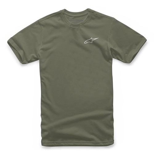ALPINESTARS NEU AGELESS TEE MILITARY GREEN GREY S