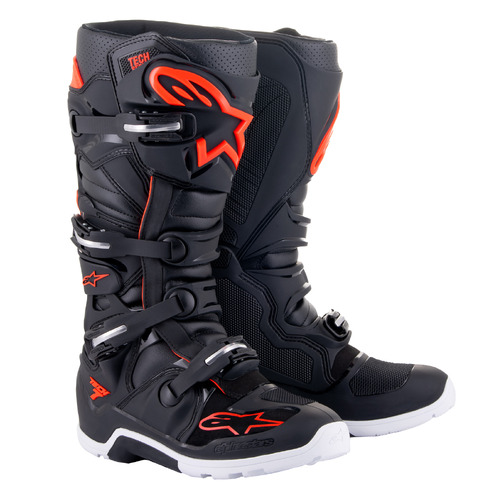 ALPINESTARS TECH 7 ENDURO BLACK RED FLURO 08