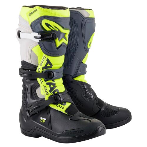ALPINESTARS TECH 3 BLACK GREY FLURO YELLOW 13