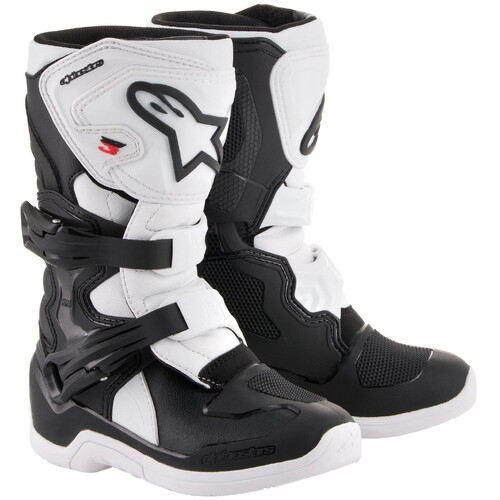 ALPINESTARS KIDS TECH 3S  BLACK WHITE 01