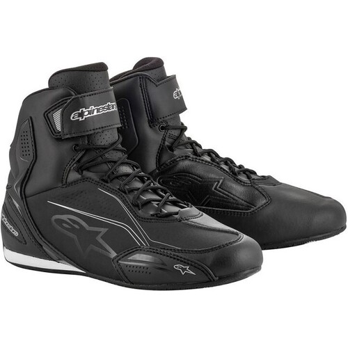 ALPINESTARS WOMEN FASTER V3 RIDE SHOE BLACK SILVER 5 (37)