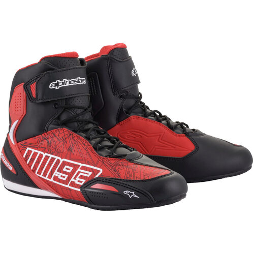 ALPINESTARS AUSTIN RIDING SHOE RED BLACK WHITE 8.5 (41)