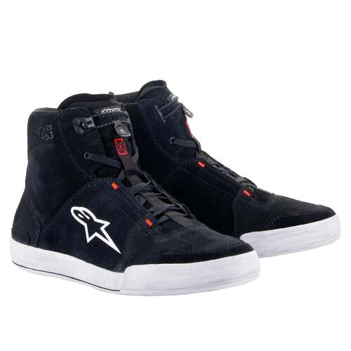 ALPINESTARS CHROME RIDE SHOE BLACK GREY RED 06