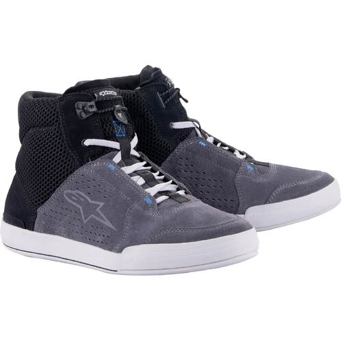 ALPINESTARS CHROME AIR RIDE SHOE BLACK GRAY BLUE 06