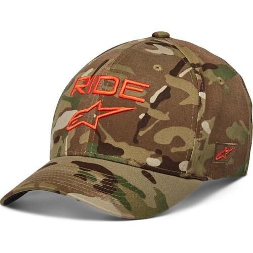 ALPINESTARS RIDE MULTICAM HAT CAMO GREEN ORANGE S/M