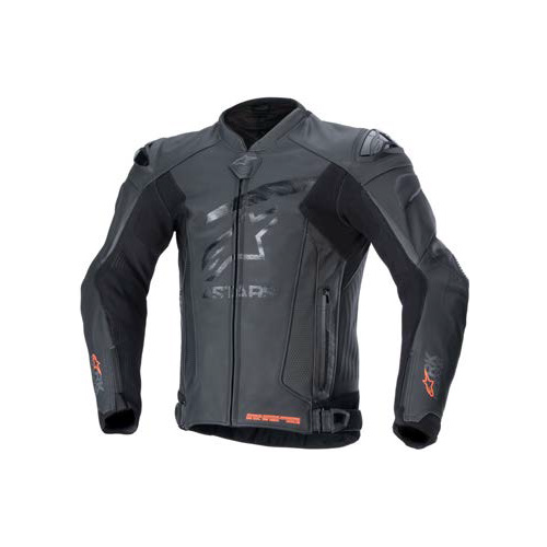 ALPINESTARS GP PLUS R V4 RIDEKNIT LEATHER JACKET BLACK BLACK 48