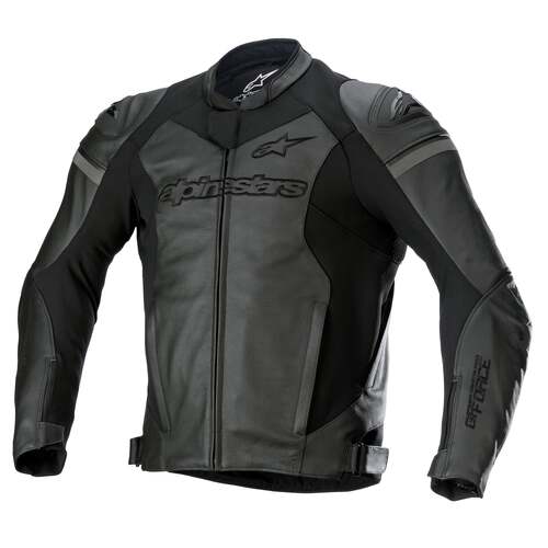 ALPINESTARS GP FORCE LEATHER AIRFLOW JACKET BLACK BLACK 46