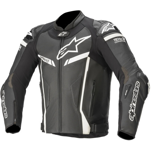 ALPINESTARS GP PRO V2 TECH AIR LEATHER JACKET BLACK WHITE 48