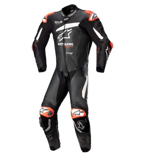 ALPINESTARS GP PLUS V4 1 PC SUIT BLACK WHITE 54