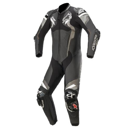 ALPINESTARS ATEM V4 LEATHER SUIT BLACK GREY WHITE 48