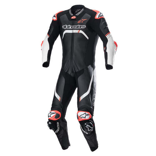 ALPINESTARS GP TECH V4 1 PC SUIT BLACK WHITE 58