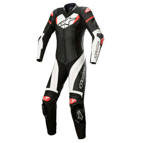 ALPINESTARS WOMENS GP PLUS 1PC SUIT BLACK WHITE BRIGHT RED 40 (6)