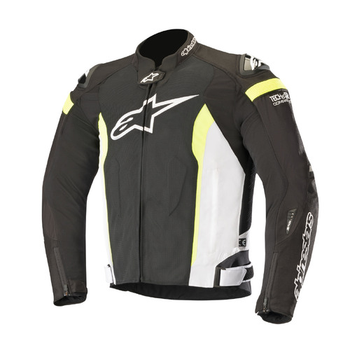 ALPINESTARS T-MISSILE AIR TECH AIR JACKET BLACK WHITE FLURO YELLOW M