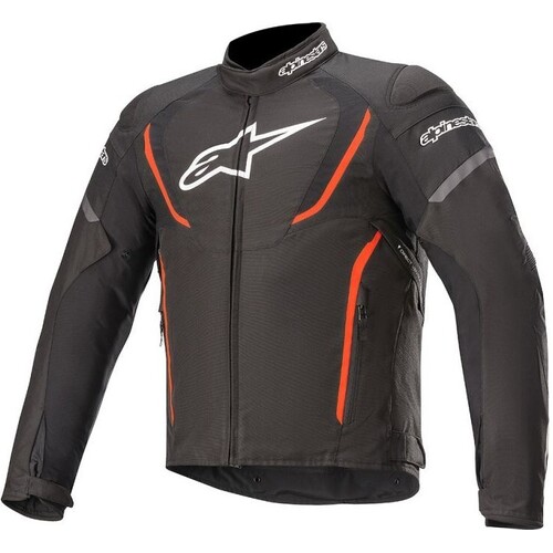 ALPINESTARS T JAWS V3 WATERPROOF JACKET BLACK FLURO RED M
