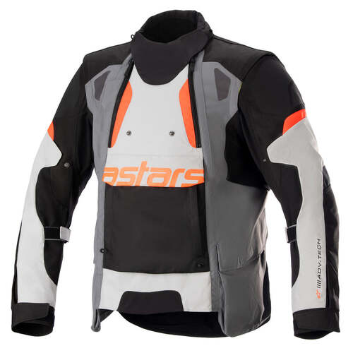 ALPINESTARS HALO DRYSTAR ADVENTURE JACKET DARK GREY ICE GREY BLACK S