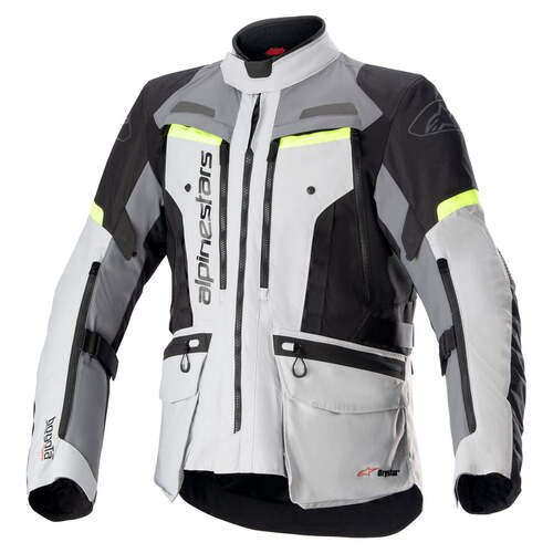 ALPINESTARS BOGOTA PRO DRYSTAR JACKET GRAY GRAY FLURO YELLOW S