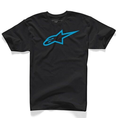 ALPINESTARS AGELESS TEE BLACK TURQUOISE S