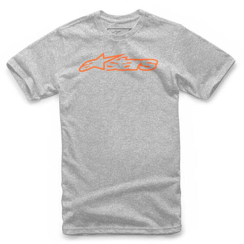 ALPINESTARS BLAZE CLASSIC TEE GREY HEATHER ORANGE S