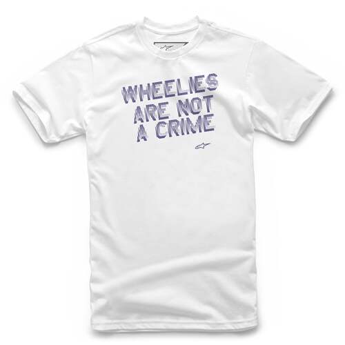 ALPINESTARS WHEELIES TEE WHITE S