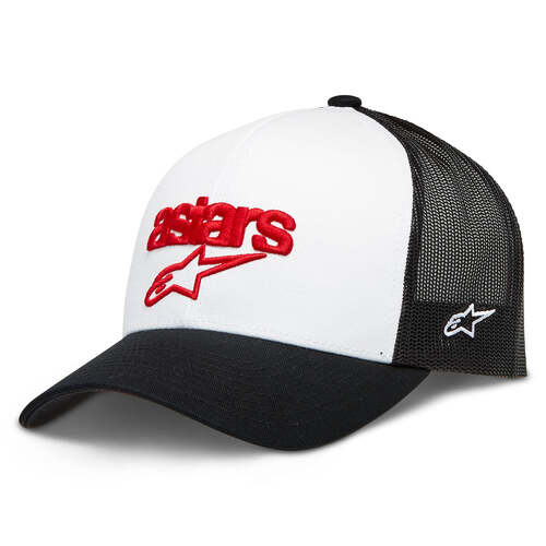 ALPINESTARS PEDIGREE HAT BLACK WHITE RED