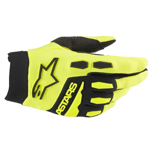 ALPINESTARS 2022-2023 YOUTH FULL BORE GLOVES FLURO YELLOW BLACK 3XS