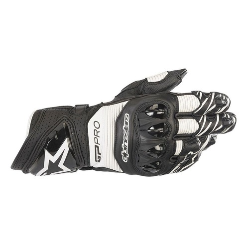 ALPINESTARS GP PRO R3 LEATHER GLOVE BLACK WHITE S