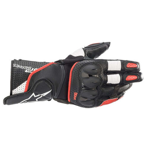 ALPINESTARS SP-2 V3 LEATHER GLOVE BLACK WHITE RED L