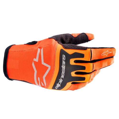 ALPINESTARS 2023 TECHSTAR GLOVES HOT ORANGE BLACK S