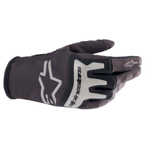 ALPINESTARS 2023 TECHSTAR GLOVES BLACK BRUSHED SILVER S