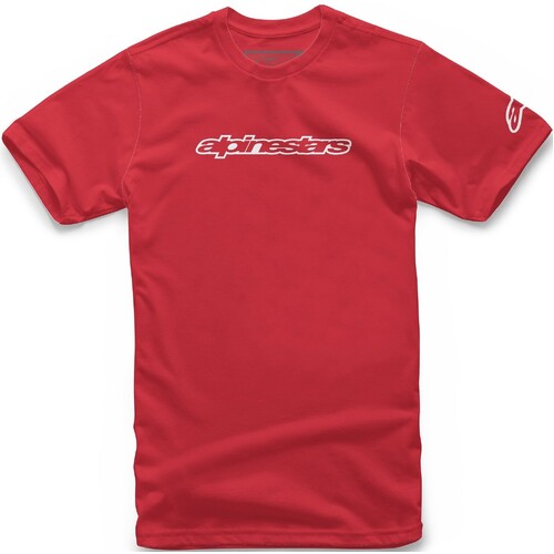 ALPINESTARS WORDMARK TEE RED WHITE S