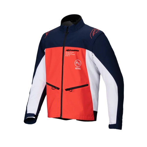 ALPINESTARS LITE-DURA SOFTSHELL JACKET NAVY HOT ORANGE WHITE XXL