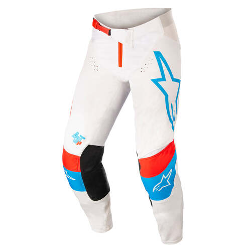 ALPINESTARS 2022 TECHSTAR QUADRO PANTS WHITE BLUE RED 28