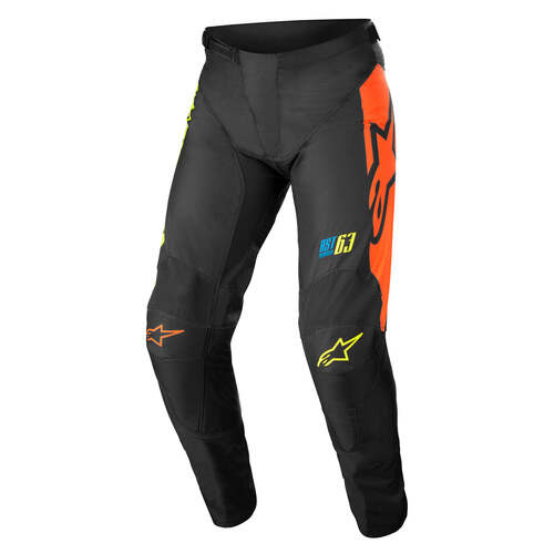 ALPINESTARS 2022 RACER COMPASS PANTS BLACK YELLOW FLURO CORAL 30
