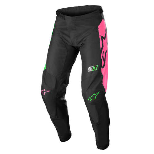 ALPINESTARS 2022 RACER COMPASS PANTS BLACK GREEN FLURO PINK 36