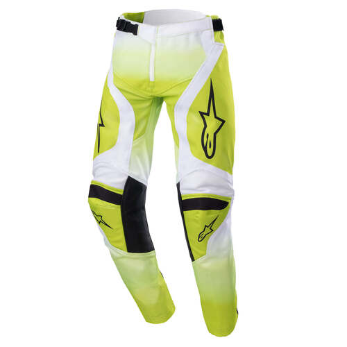 ALPINESTARS 2023 YOUTH RACER PUSH PANTS FLURO YELLOW WHITE 28