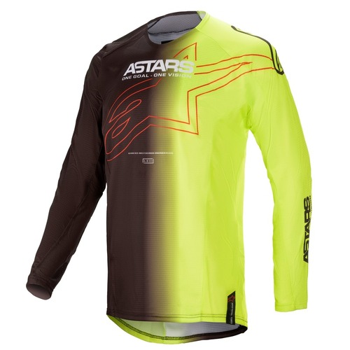 ALPINESTARS 2021 TECHSTAR PHANTOM JERSEY BLACK YELLOW S
