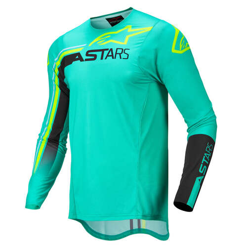 ALPINESTARS 2022 SUPERTECH BLAZE JERSEY PAST GREEN BLACK FLURO YELLOW S