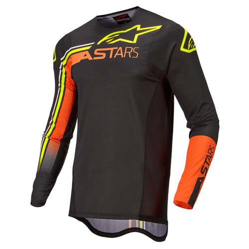 ALPINESTARS 2022 SUPERTECH BLAZE JERSEY BLACK ORANGE FLURO YELLOW S