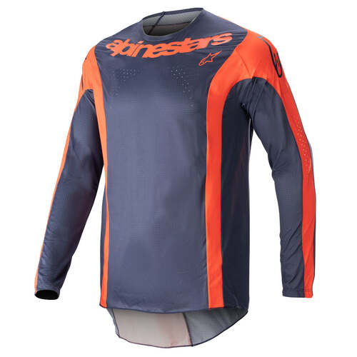 ALPINESTARS 2023 TECHSTAR ARCH JERSEY NIGHT NAVY HOT ORANGE XL