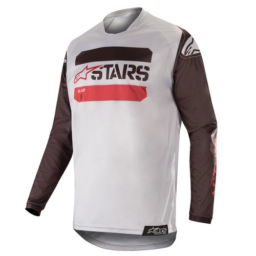 ALPINESTARS 2019 RACER TACTICAL JERSEY BLACK GREY CAMO BURGANDY S