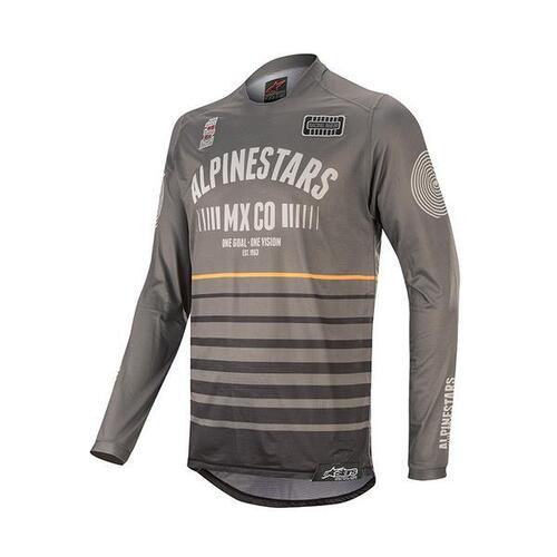ALPINESTARS 2020 RACER TECH FLAGSHIP JERSEY GREY BLACK ORANGE S