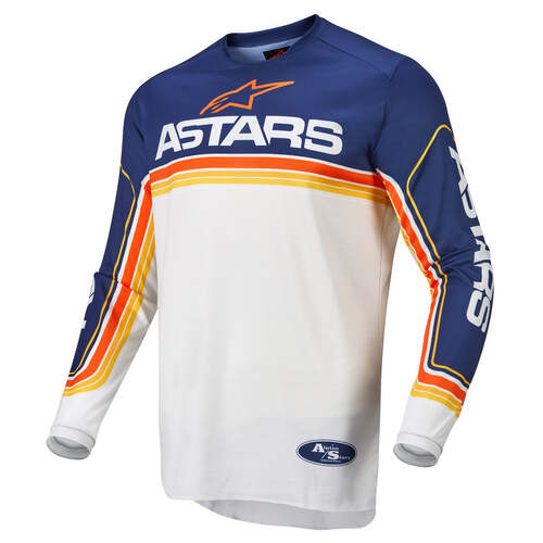 ALPINESTARS 2022 FLUID SPEED JERSEY BLUE WHITE ORANGE XXL
