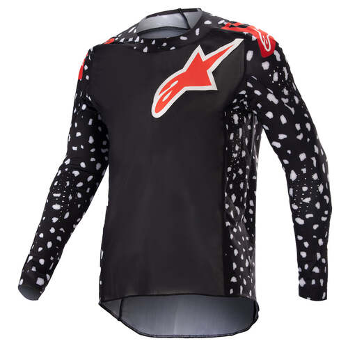 ALPINESTARS 2023 YOUTH RACER NORTH JERSEY BLACK NEON RED L