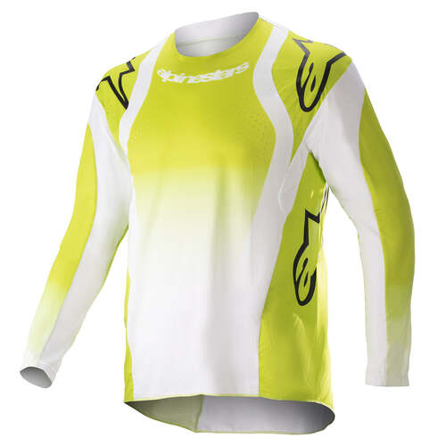 ALPINESTARS 2023 YOUTH RACER PUSH JERSEY YELLOW FLURO WHITE S