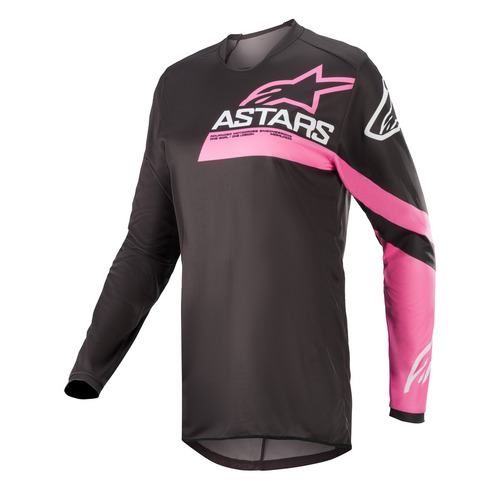 ALPINESTARS 2022 STELLA FLUID CHASER JERSEY BLACK PINK FLURO ORANGE XS