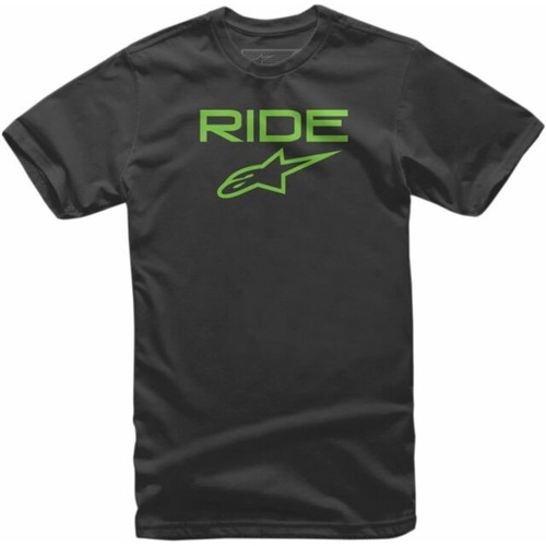 ALPINESTARS KIDS RIDE 2.0 TEE BLACK GREEN WHITE XS