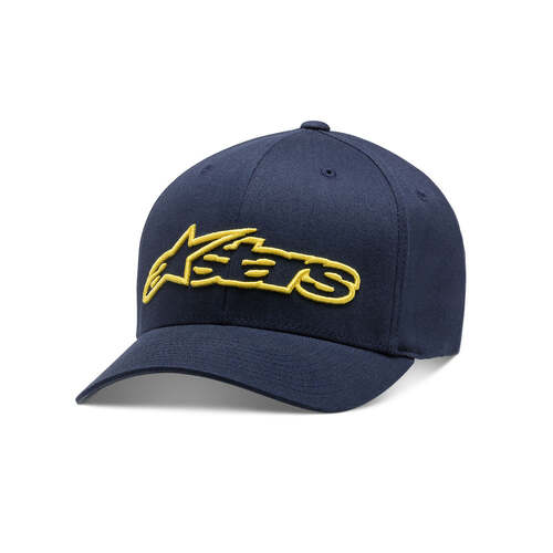 ALPINESTARS BLAZE FLEXFIT HAT NAVY YELLOW XXL