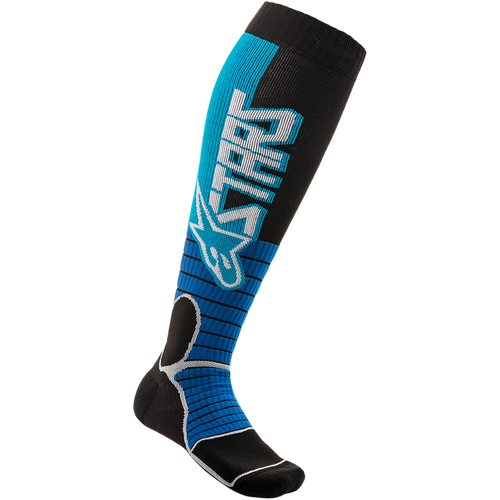 ALPINESTARS MX PRO SOCK CYAN BLACK 6-9